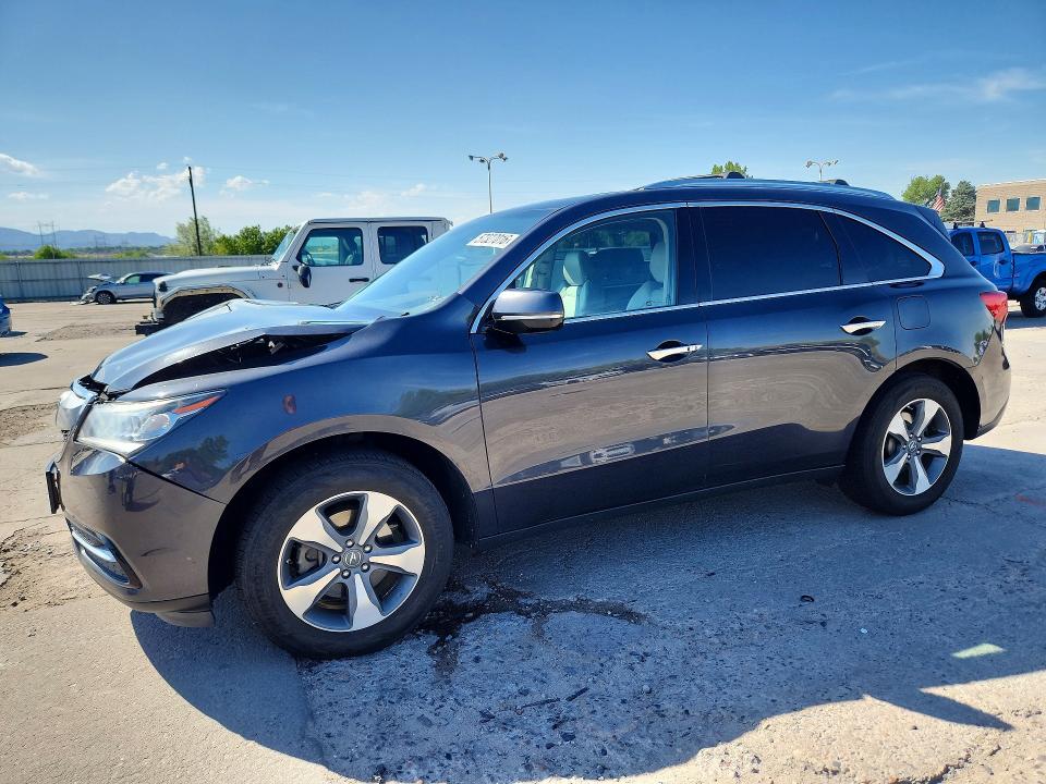 Auction sale of the 2016 Acura Mdx, vin: 5FRYD4H22GB055323, lot number: 57327016