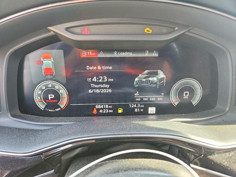 2019 Audi Q8 მანქანა იყიდება აუქციონზე, vin: WA1FVAF15KD036712, აუქციონის ნომერი: 57463066