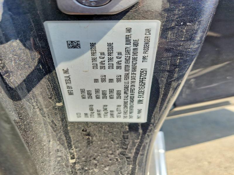 58444696 :رقم المزاد ، 5YJ3E1EA5PF672251 vin ، 2023 Tesla Model 3 مزاد بيع