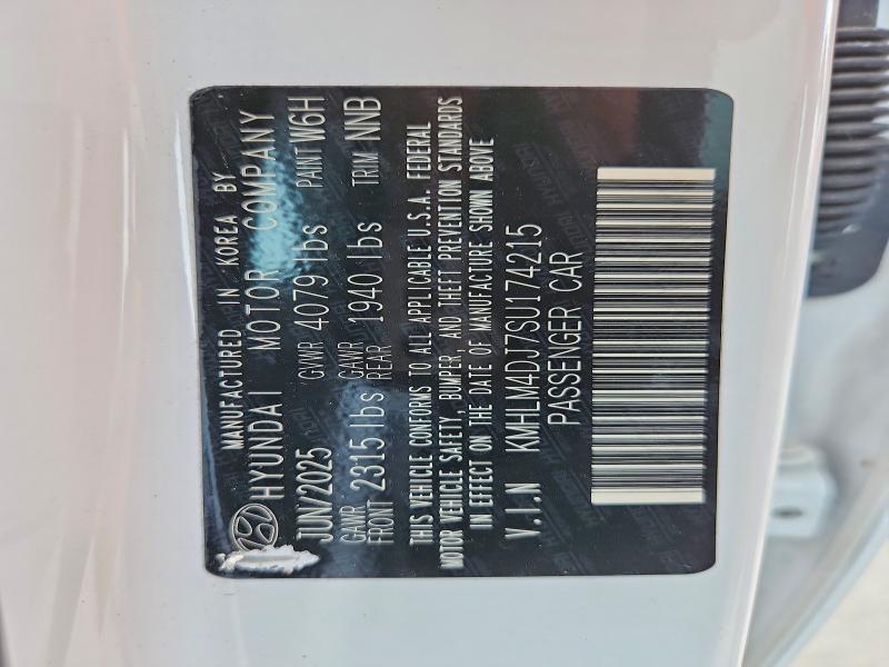 56306626 :رقم المزاد ، KMHLM4DJ7SU174215 vin ، 2025 Hyundai Elantra Hybrid مزاد بيع