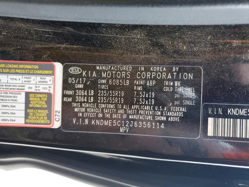 85605755 :رقم المزاد ، KNDME5C12J6356114 vin ، 2018 Kia Sedona مزاد بيع