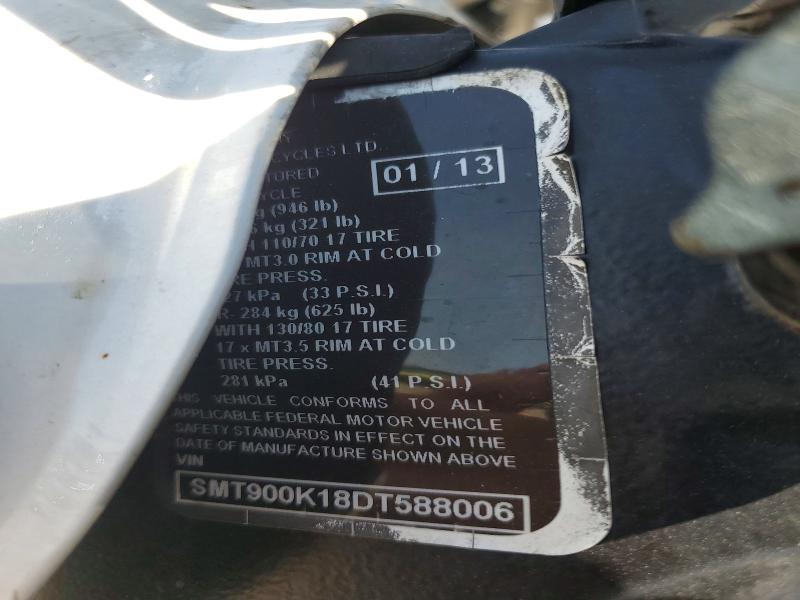 Aukcja sprzedaży 2013 Triumph Motorcycle Bonneville, vin: SMT900K18DT588006, numer aukcji: 59257076