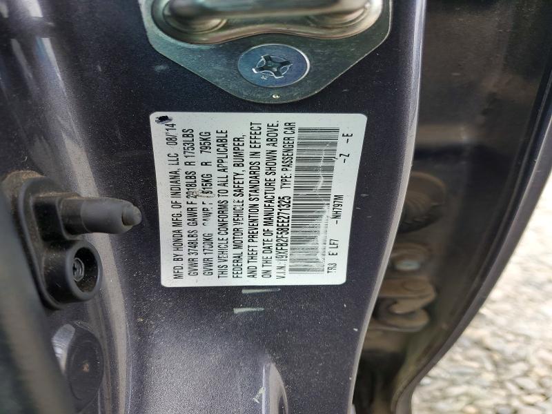 56119576 :رقم المزاد ، 19XFB2F58EE271325 vin ، 2014 Honda Civic مزاد بيع