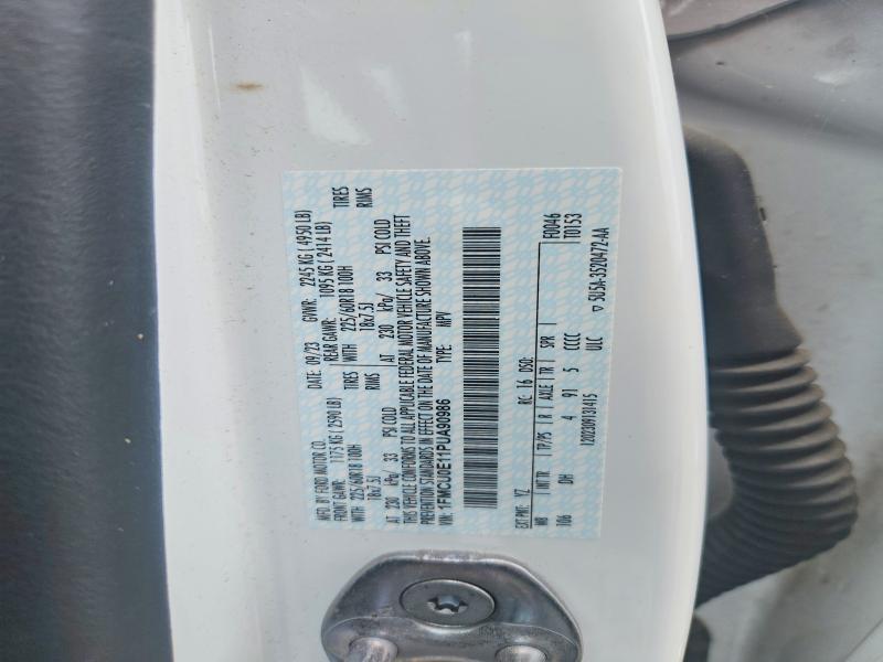 Aukcja sprzedaży 2023 Ford Escape, vin: 1FMCU0E11PUA90986, numer aukcji: 56693476