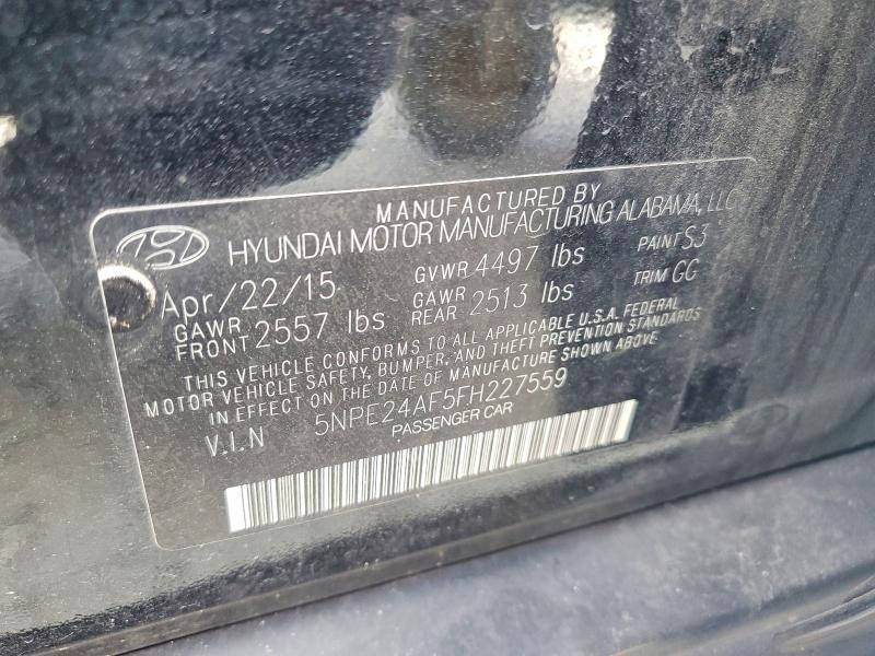 Aukcja sprzedaży 2015 Hyundai Sonata, vin: 5NPE24AF5FH227559, numer aukcji: 56679696