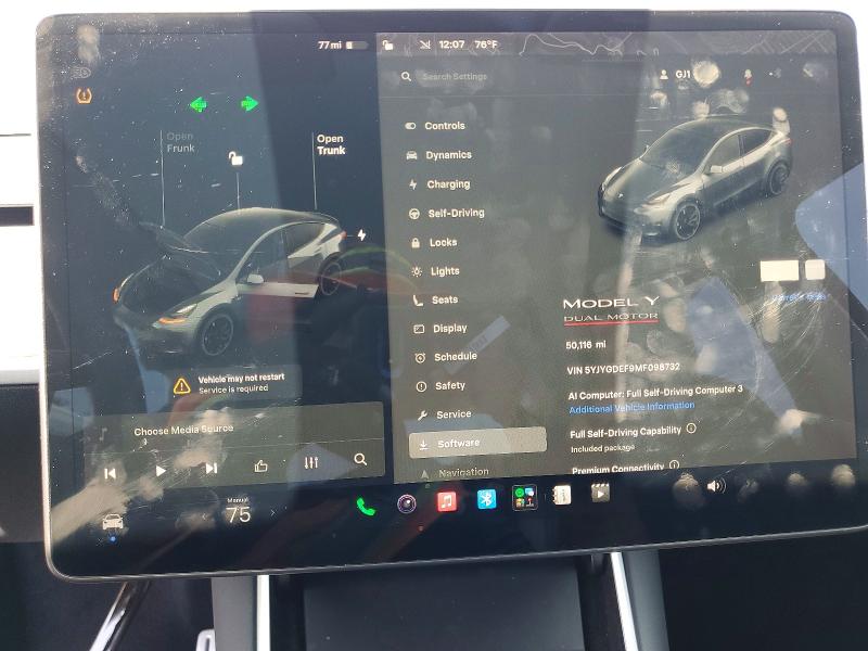 Продаж на аукціоні авто 2021 Tesla Model Y, vin: 5YJYGDEF9MF098732, номер лоту: 57748846