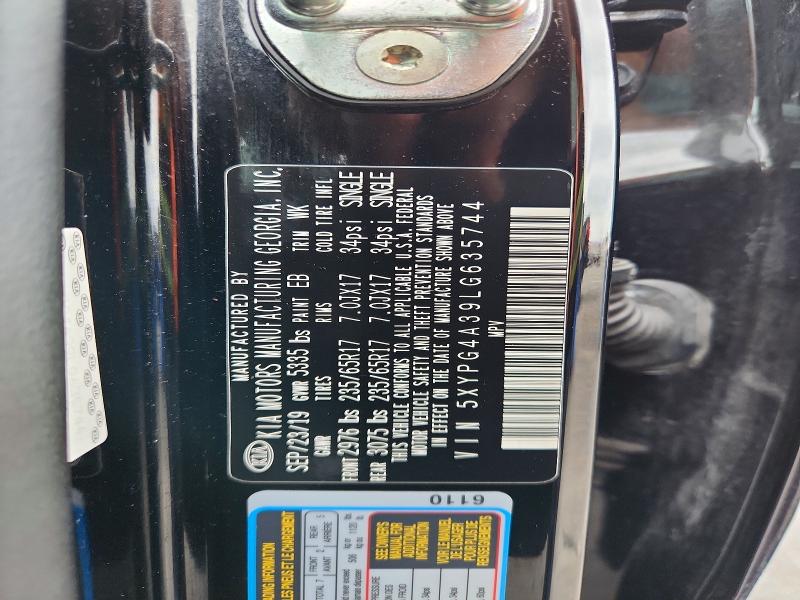 Aukcja sprzedaży 2020 Kia Sorento, vin: 5XYPG4A39LG635744, numer aukcji: 56061976