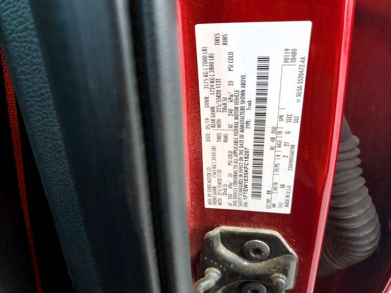 Продаж на аукціоні авто 2019 Ford F150, vin: 1FTEW1E55KFC18207, номер лоту: 58707286