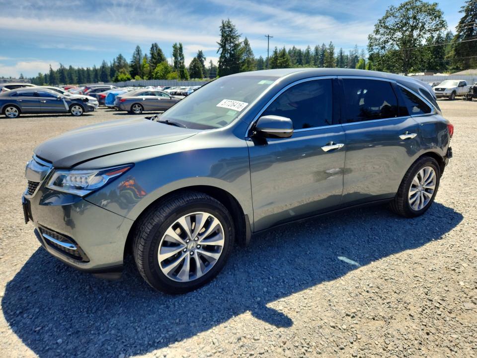 Aukcja sprzedaży 2015 Acura Mdx, vin: 5FRYD4H49FB021864, numer aukcji: 57726416