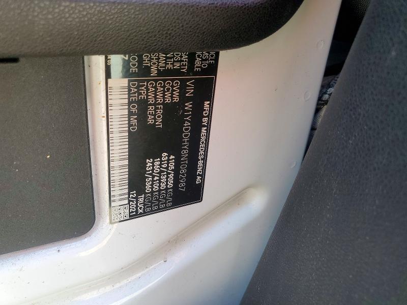 Aukcja sprzedaży 2022 Mercedes-benz Sprinter, vin: W1Y4DDHY8NT082987, numer aukcji: 59286366