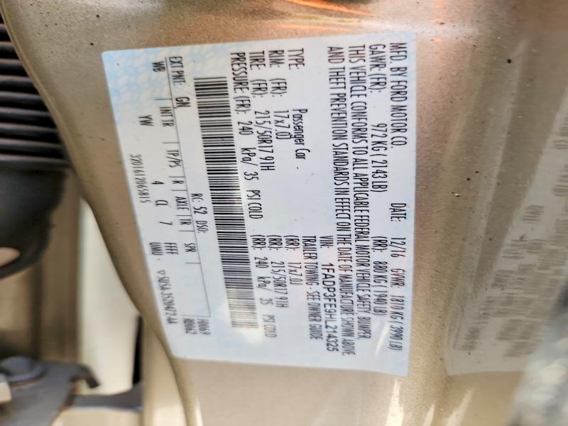 Aukcja sprzedaży 2017 Ford Focus, vin: 1FADP3FE9HL214325, numer aukcji: 97683925