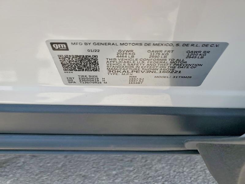 Aukcja sprzedaży 2022 Gmc Terrain, vin: 3GKALPEV3NL160221, numer aukcji: 58931496