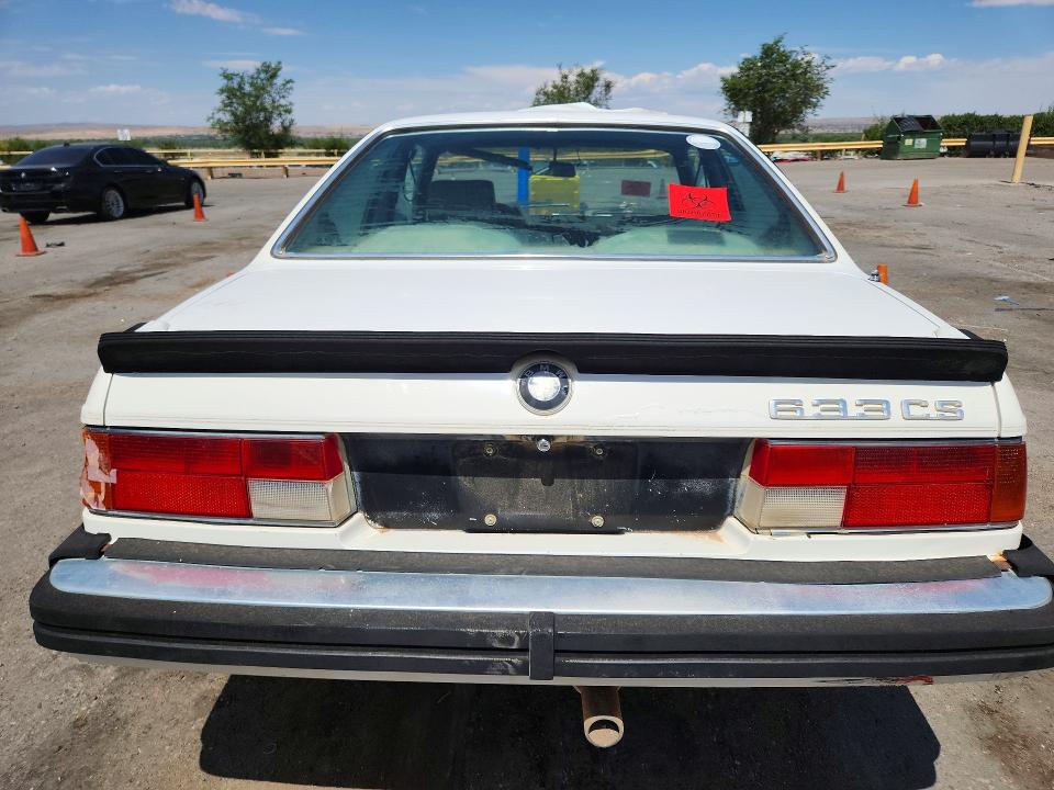 Продаж на аукціоні авто 1984 Bmw 633, vin: WBAEB8407E6996424, номер лоту: 58516766
