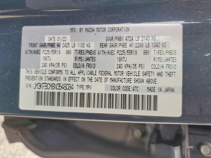 Aukcja sprzedaży 2022 Mazda Cx-5, vin: JM3KFBCM8N0548084, numer aukcji: 57378316