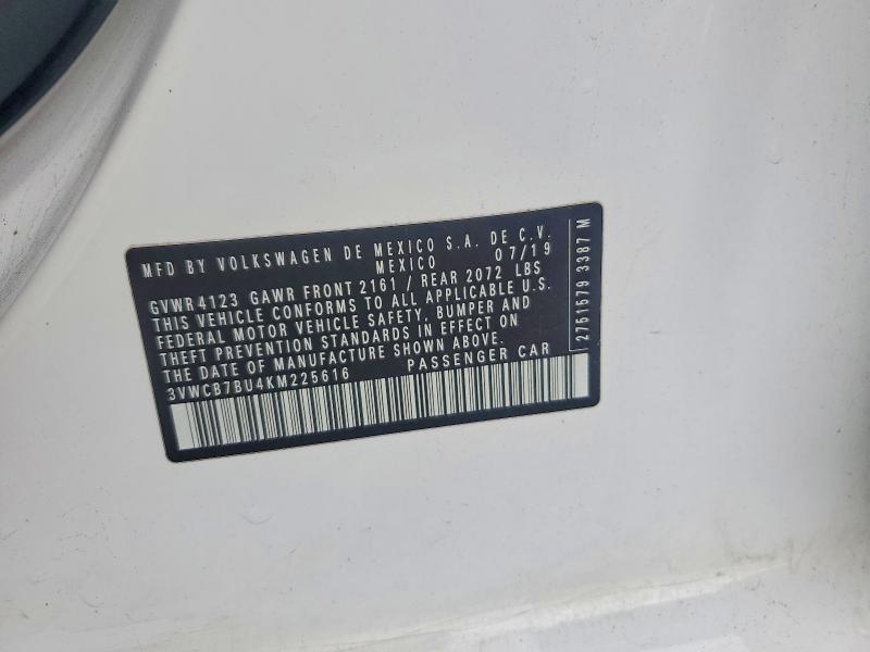 Aukcja sprzedaży 2019 Volkswagen Jetta, vin: 3VWCB7BU4KM225616, numer aukcji: 55649386