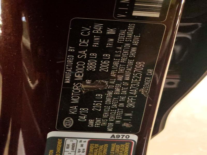 Продажа на аукционе авто 2018 Kia Forte, vin: 3KPFL4A73JE257098, номер лота: 59125586