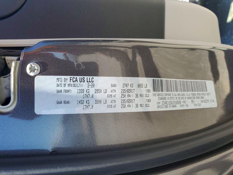 Aukcja sprzedaży 2020 Chrysler Pacifica, vin: 2C4RC1EGXLR182696, numer aukcji: 55428646