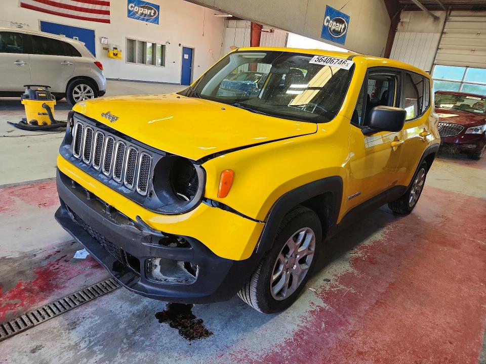 Aukcja sprzedaży 2018 Jeep Renegade, vin: ZACCJBAB7JPH07694, numer aukcji: 56406746