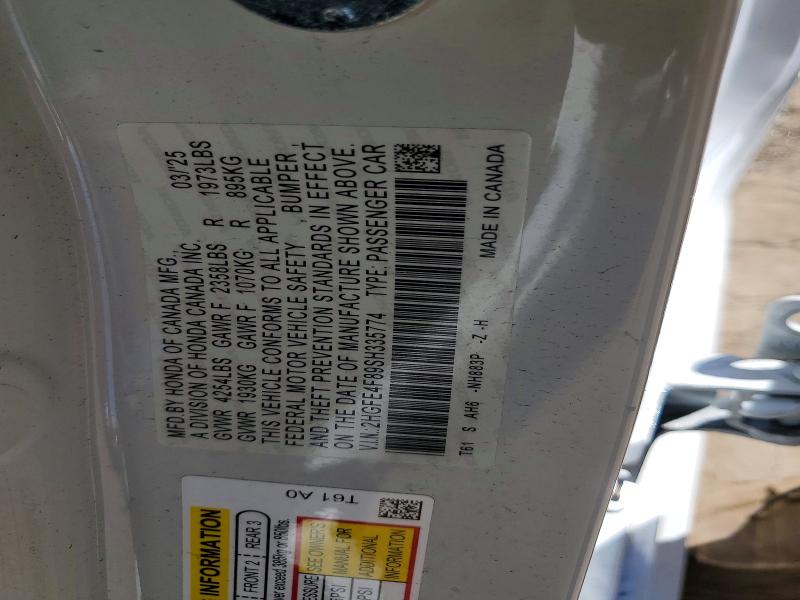 Продажа на аукционе авто 2025 Honda Civic, vin: 2HGFE4F89SH335774, номер лота: 56992196