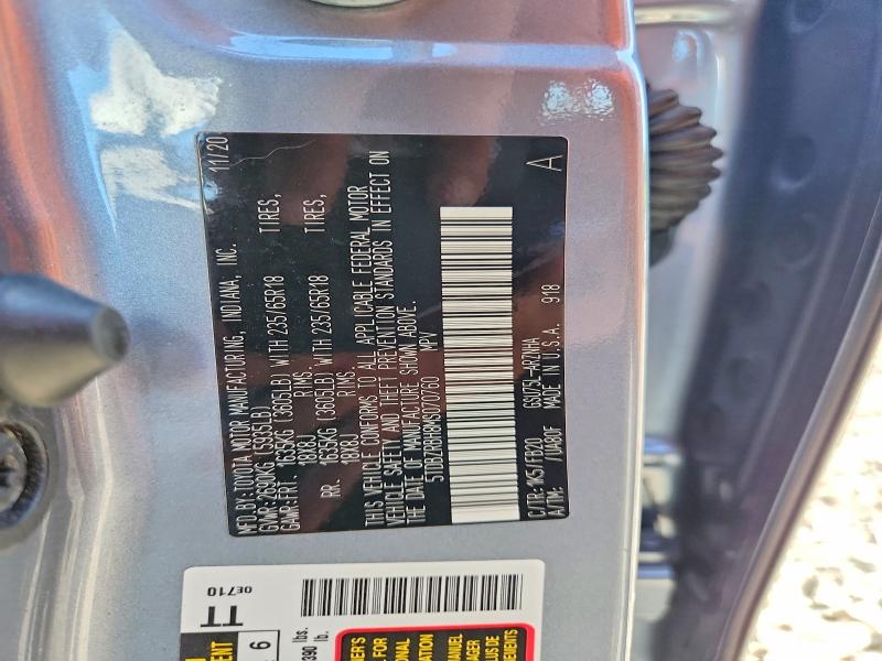 2021 Toyota Highlander მანქანა იყიდება აუქციონზე, vin: 5TDBZRBH8MS070760, აუქციონის ნომერი: 56676066