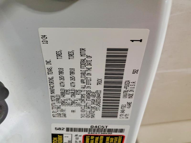 Продажа на аукционе авто 2025 Toyota Tundra, vin: 5TFLA5AB3SX044933, номер лота: 57528546
