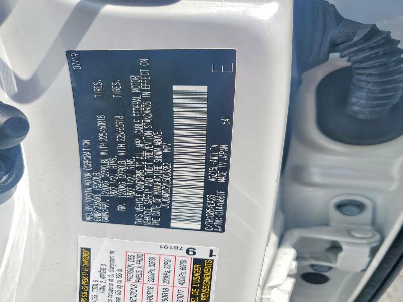Aukcja sprzedaży 2020 Lexus Nx, vin: JTJGARDZ2L5003382, numer aukcji: 57494146
