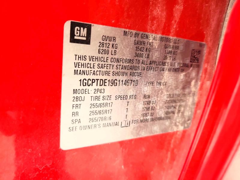 Продажа на аукционе авто 2016 Chevrolet Colorado, vin: 1GCPTDE19G1146710, номер лота: 56487576