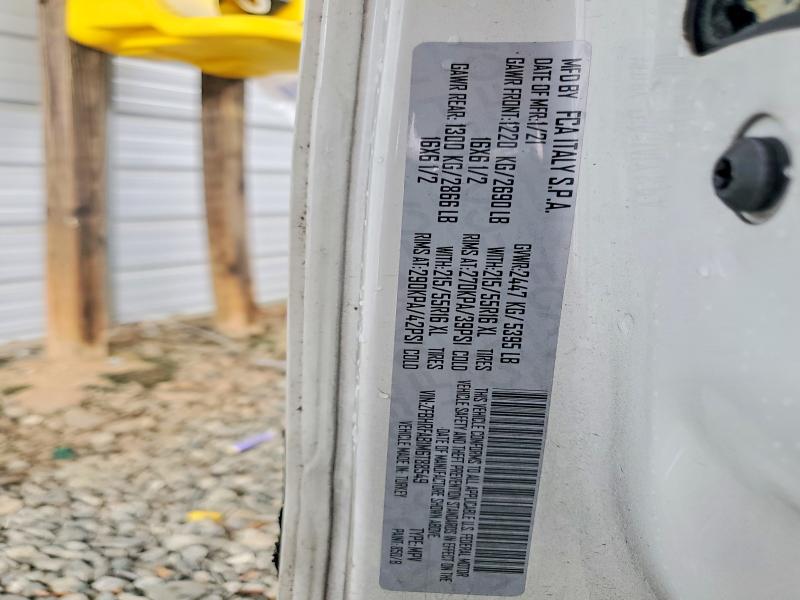 58375106 :رقم المزاد ، ZFBHRFAB1M6T88549 vin ، 2021 Ram Promaster City مزاد بيع