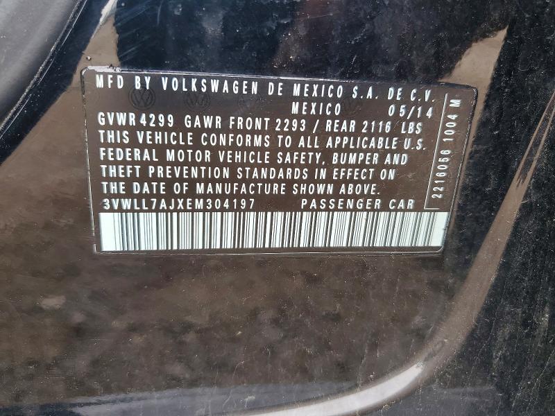 Продаж на аукціоні авто 2014 Volkswagen Jetta, vin: 3VWLL7AJXEM304197, номер лоту: 55977166