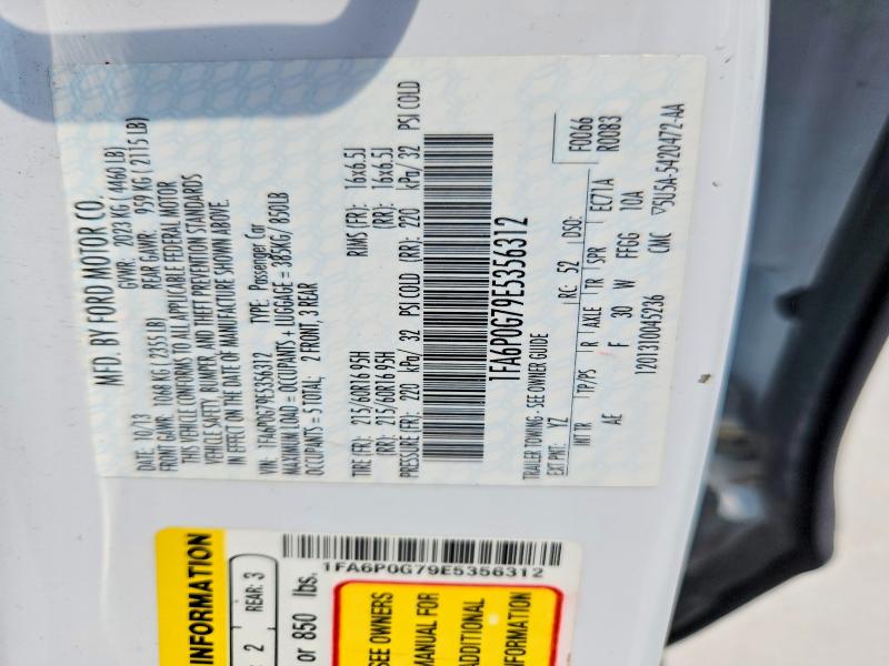 2014 Ford Fusion მანქანა იყიდება აუქციონზე, vin: 1FA6P0G79E5356312, აუქციონის ნომერი: 58382696
