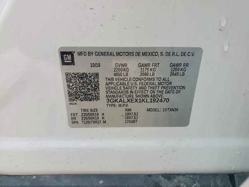 Aukcja sprzedaży 2019 Gmc Terrain, vin: 3GKALXEX1KL192470, numer aukcji: 56080746