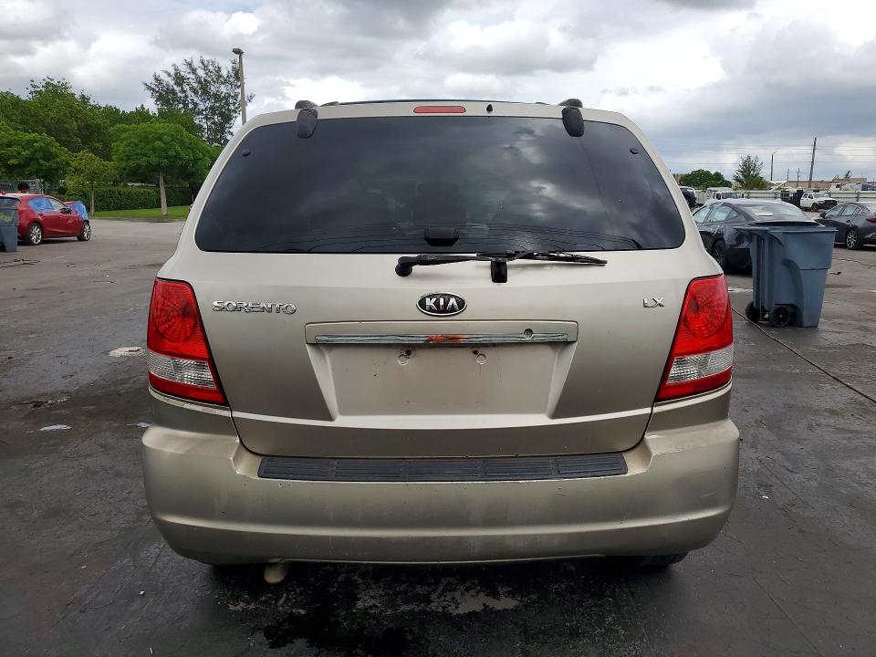 2006 Kia Sorento მანქანა იყიდება აუქციონზე, vin: KNDJC733665580991, აუქციონის ნომერი: 55850006