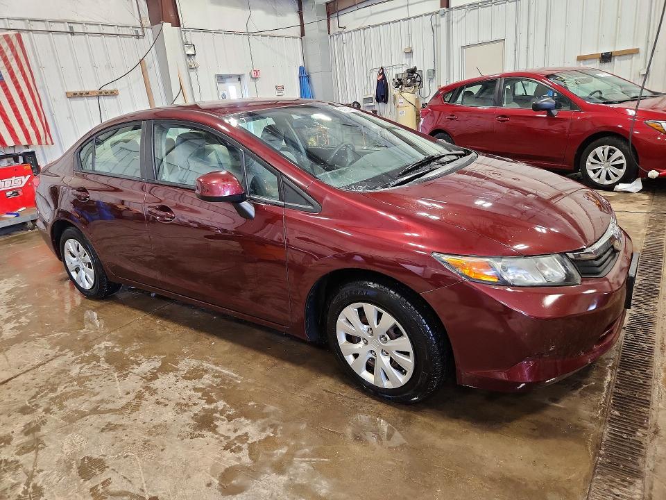 2012 Honda Civic მანქანა იყიდება აუქციონზე, vin: 19XFB2F51CE055071, აუქციონის ნომერი: 57703436