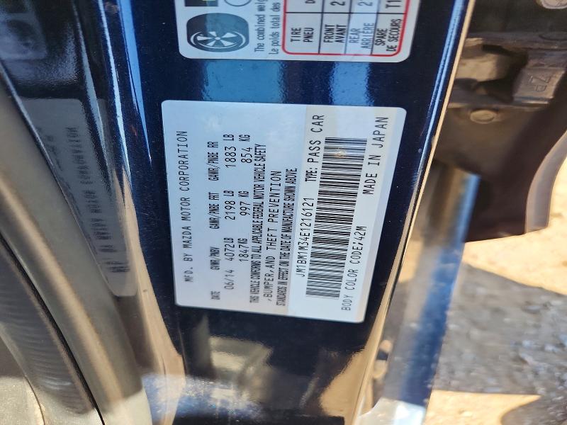 Aukcja sprzedaży 2014 Mazda 3, vin: JM1BM1M34E1216121, numer aukcji: 58473326