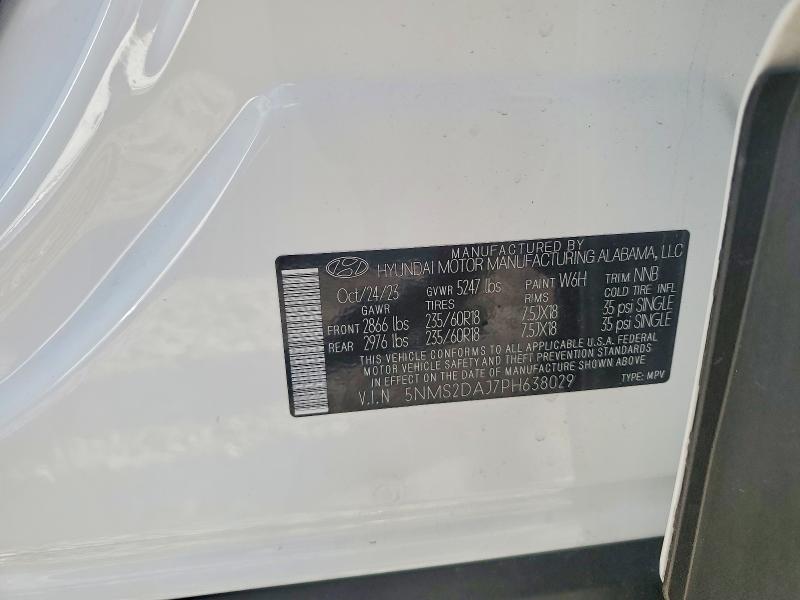 Продаж на аукціоні авто 2023 Hyundai Santa Fe, vin: 5NMS2DAJ7PH638029, номер лоту: 56845516