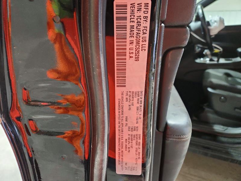 Продажа на аукционе авто 2021 Jeep Grand Cherokee, vin: 1C4RJFAG0MC525289, номер лота: 57319476