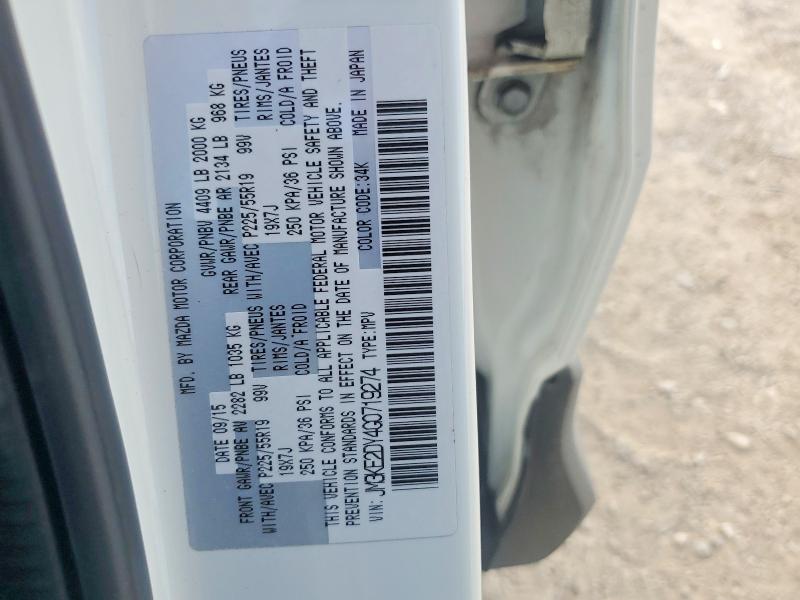 58623106 :رقم المزاد ، JM3KE2DY4G0719274 vin ، 2016 Mazda Cx-5 مزاد بيع