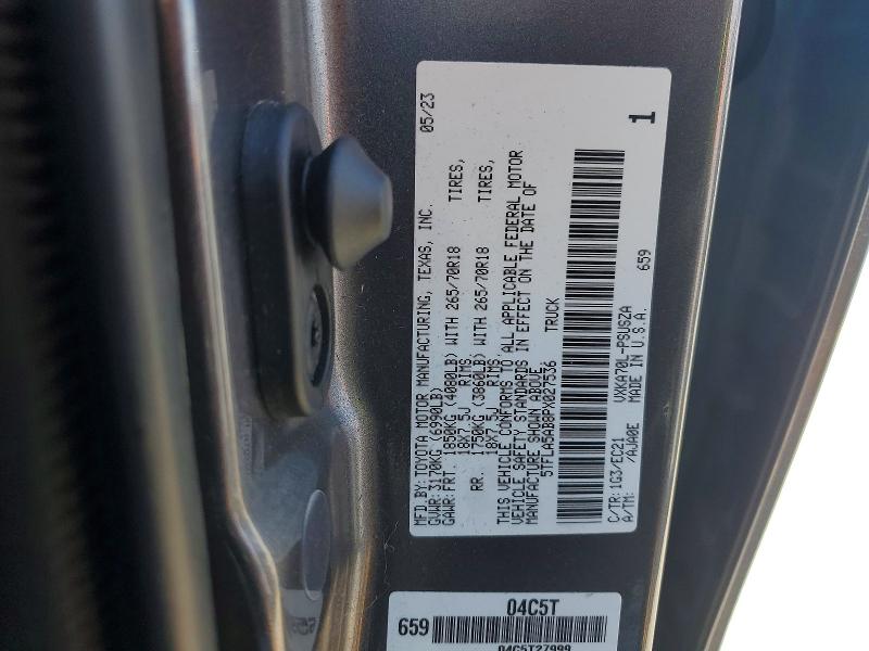 Aukcja sprzedaży 2023 Toyota Tundra, vin: 5TFLA5AB8PX027536, numer aukcji: 55702486