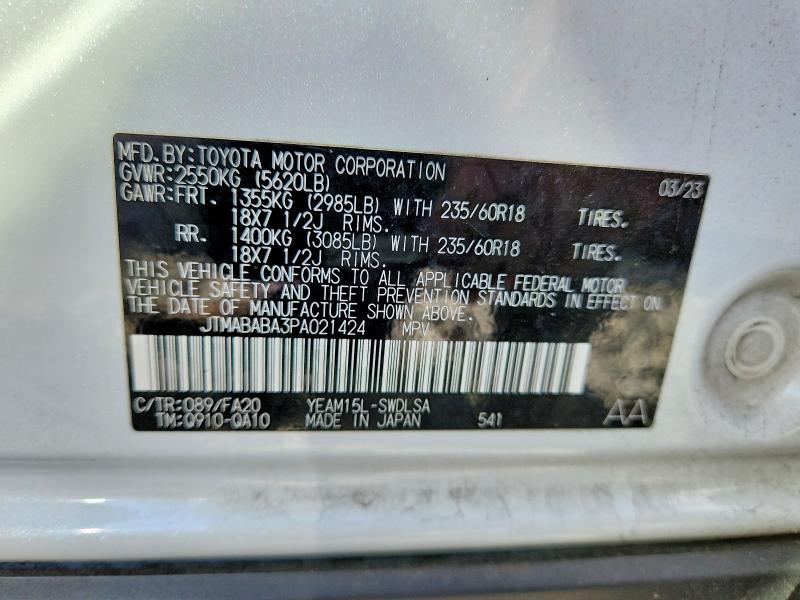 Aukcja sprzedaży 2023 Subaru Solterra, vin: JTMABABA3PA021424, numer aukcji: 57491146