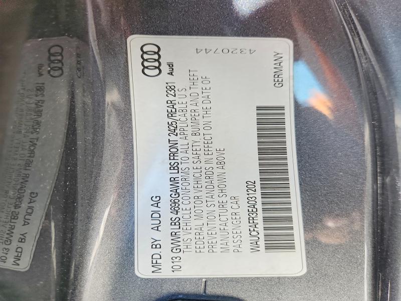 2014 Audi A5 მანქანა იყიდება აუქციონზე, vin: WAUCFAFR3EA031202, აუქციონის ნომერი: 58940456