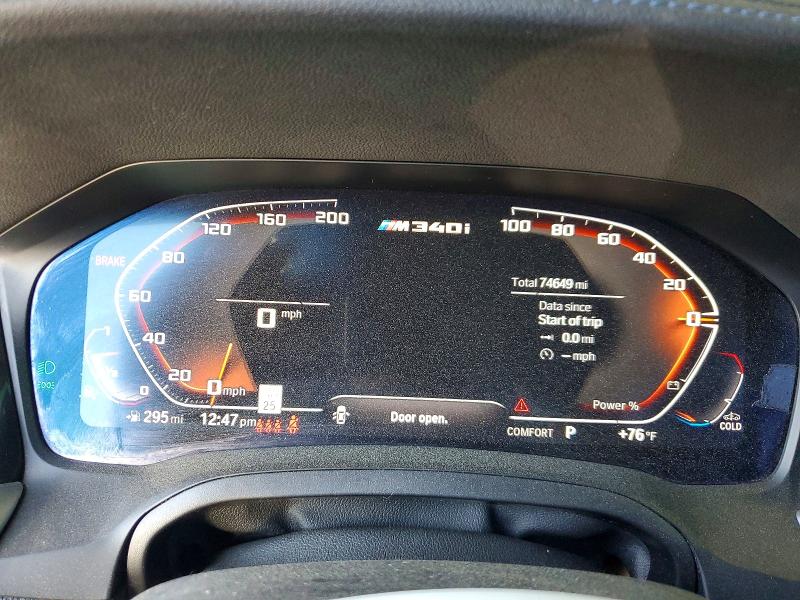 58445656 :رقم المزاد ، 3MW5U7J02M8B57507 vin ، 2021 Bmw M340i مزاد بيع