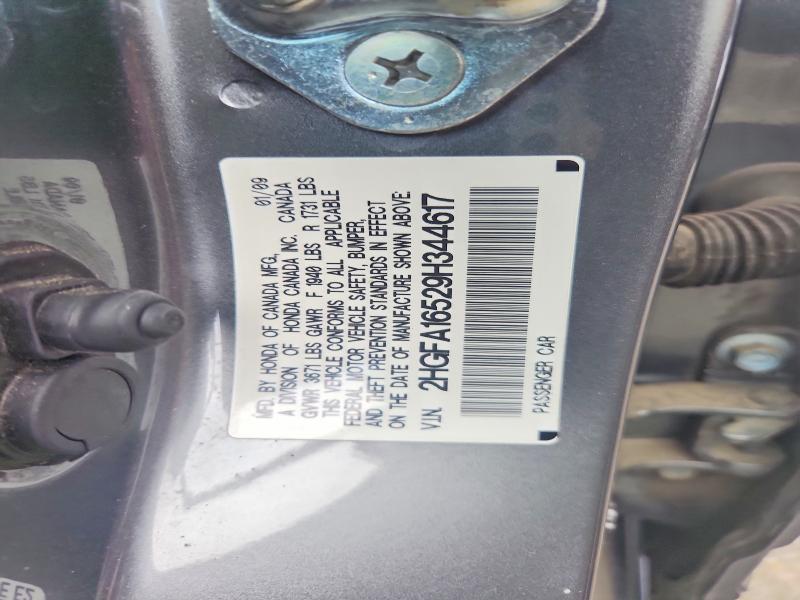 Aukcja sprzedaży 2009 Honda Civic, vin: 2HGFA16529H344617, numer aukcji: 57877486