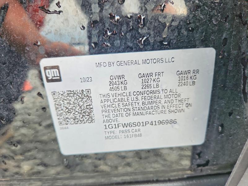 Aukcja sprzedaży 2023 Chevrolet Bolt Ev, vin: 1G1FW6S01P4196986, numer aukcji: 57127336