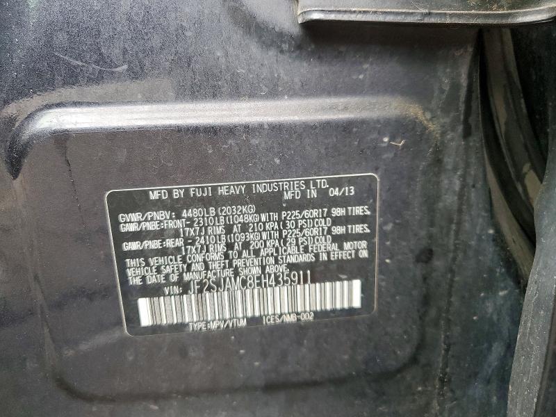 Продажа на аукционе авто 2014 Subaru Forester, vin: JF2SJAMC8EH435911, номер лота: 58516526