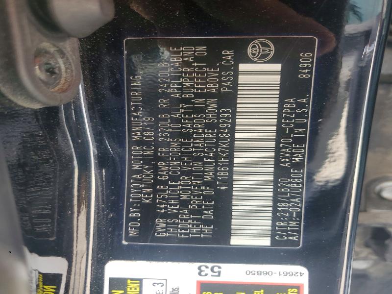 Aukcja sprzedaży 2019 Toyota Camry, vin: 4T1B61HK7KU849293, numer aukcji: 55911226