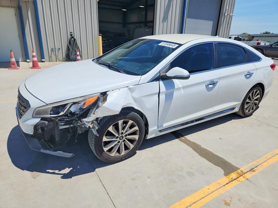 2015 Hyundai Sonata მანქანა იყიდება აუქციონზე, vin: 5NPE34AF5FH069348, აუქციონის ნომერი: 57698646