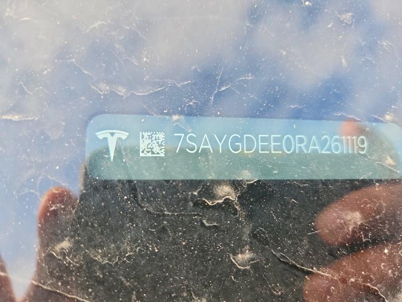 Aukcja sprzedaży 2024 Tesla Model Y, vin: 7SAYGDEE0RA261119, numer aukcji: 59000216