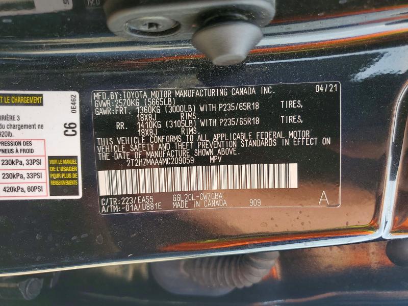 Продаж на аукціоні авто 2021 Lexus Rx 350, vin: 2T2HZMAA4MC209059, номер лоту: 58803746