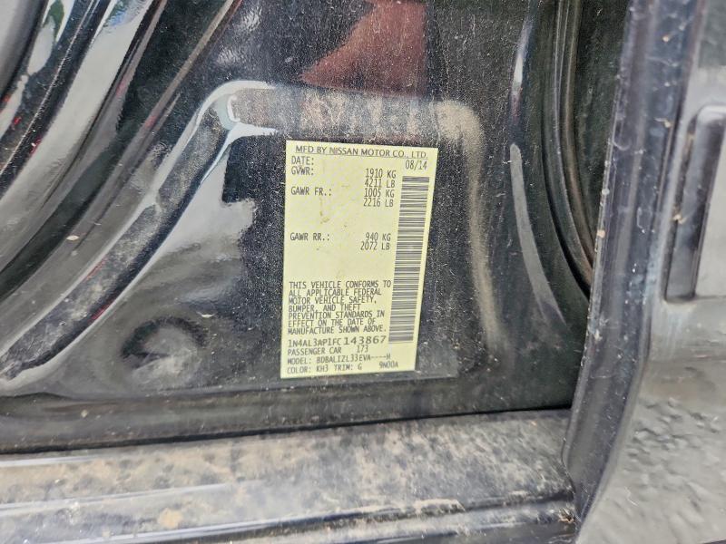 Продажа на аукционе авто 2015 Nissan Altima, vin: 1N4AL3AP1FC143867, номер лота: 56780456