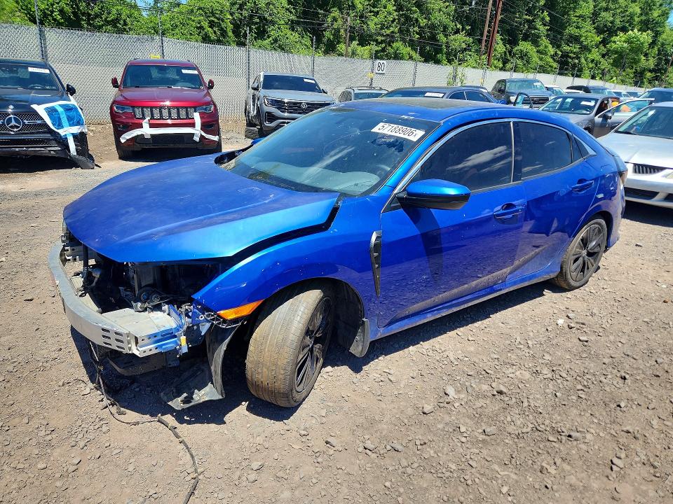 2018 Honda Civic მანქანა იყიდება აუქციონზე, vin: SHHFK7H54JU235757, აუქციონის ნომერი: 57188906
